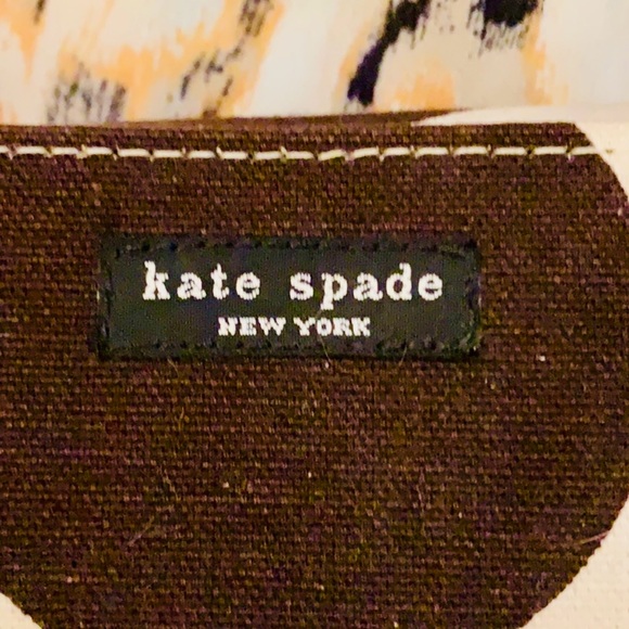Kate Spade cream/brown polka dot shoulder bag - Picture 3 of 5